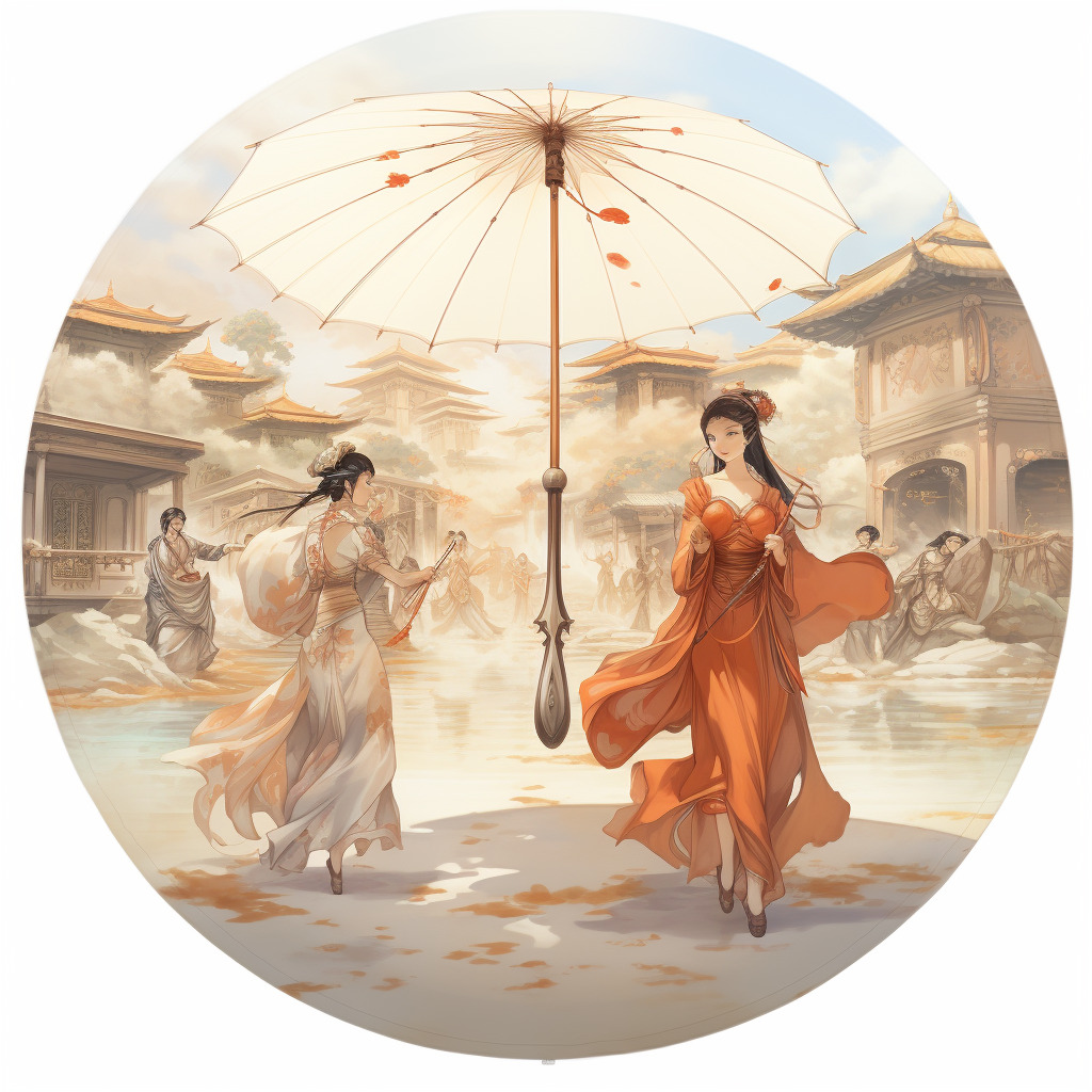 莆仙戏 戏曲 踏伞行 插画 小旦 书生-豆友4i3s的文本出图-自由创作作品