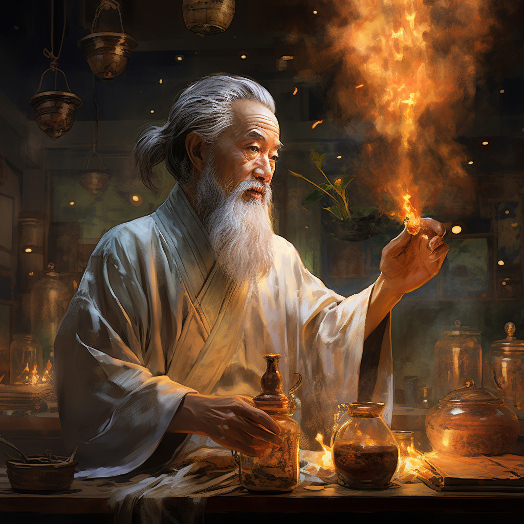 画一个像孙思邈的古代老中医，有一种仙风道骨的风格-豆友R7IA的Midjourney作品-豆绘AI - 专业且免费的在线AI绘图设计平台，轻松 ...