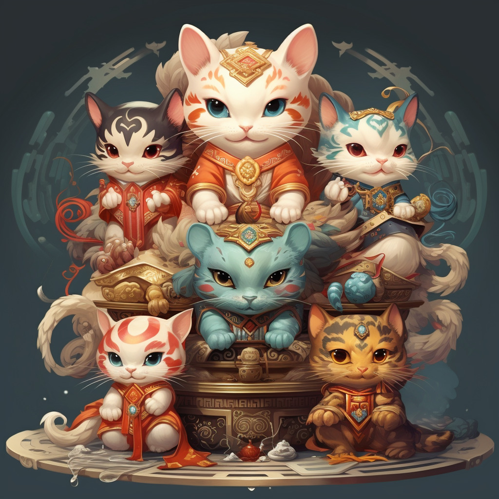 中国古代神兽 朏朏 可爱 长尾巴 毛绒绒 像猫 白色 有斑点 -蔓琳的Midjourney作品-豆绘AI - 专业且免费的在线AI绘图设计平台 ...