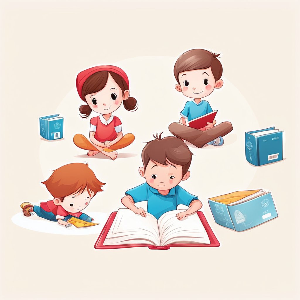 绘本馆借阅卡,卡通-豆友dSuE的文本出图-自定义创作作品