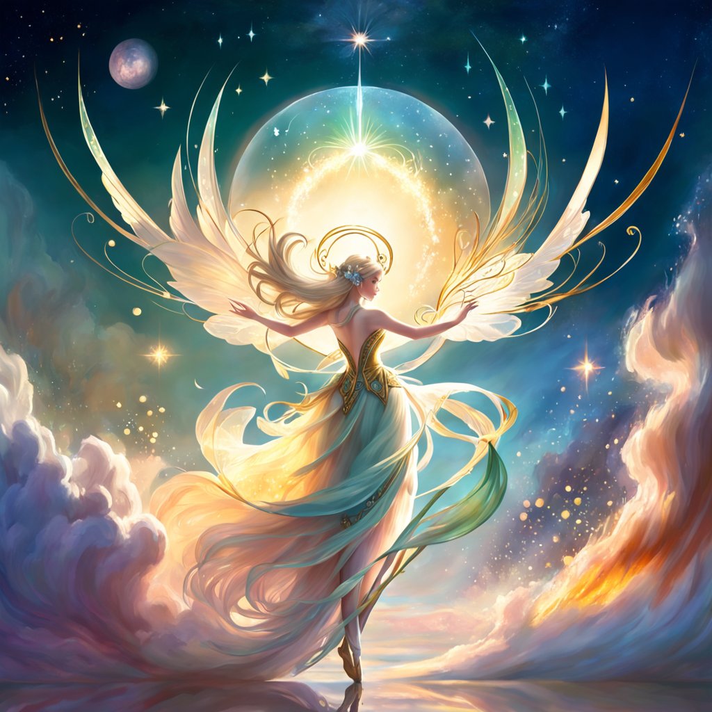 画一个仙女酵母豆友hgYU的文本出图自定义创作作品