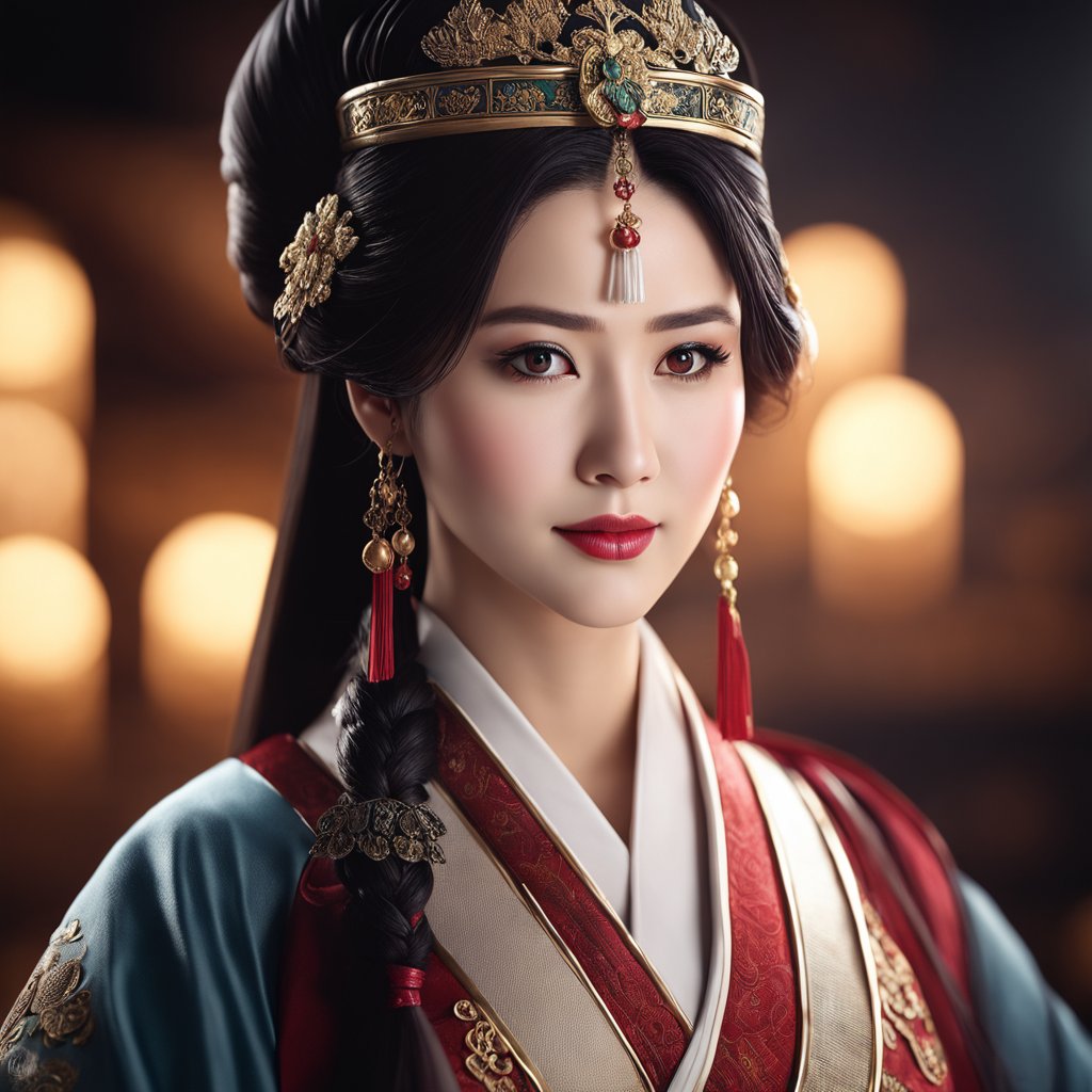 三国 南蛮 祝融夫人豆友akec的文本出图自定义创作作品