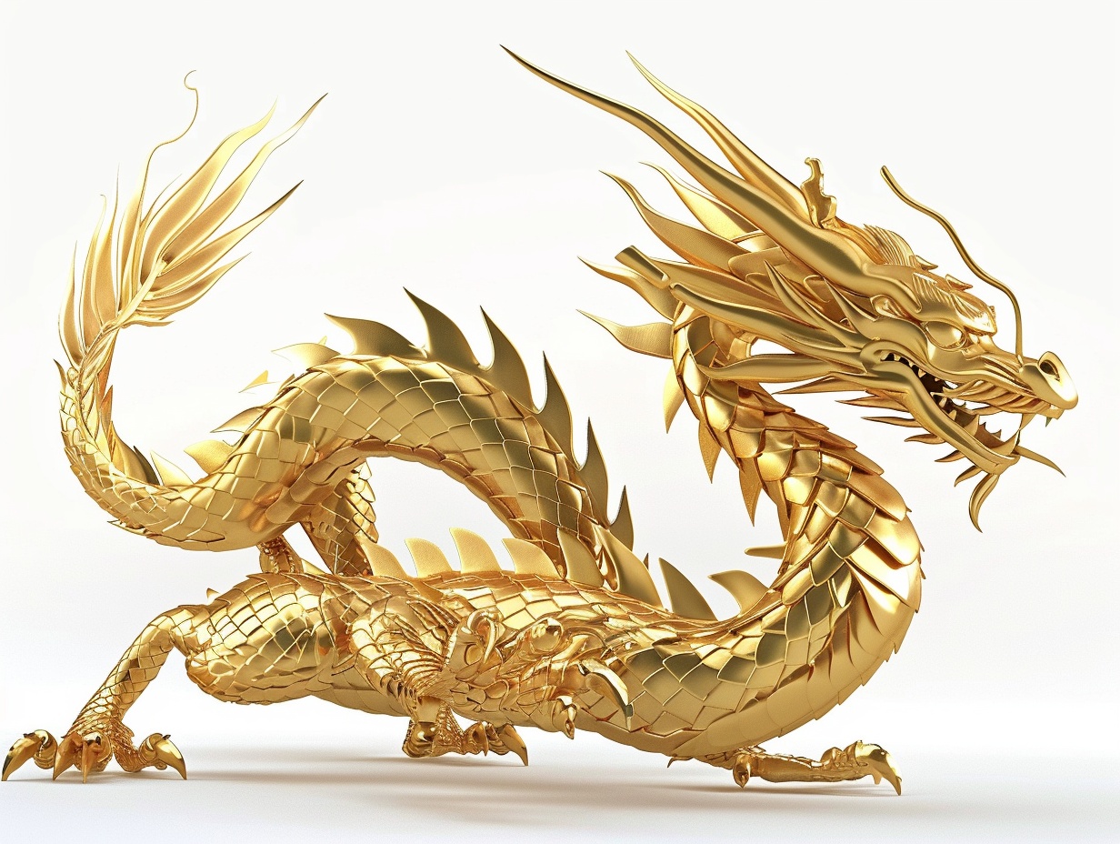 粗糙3d,现代龙设计有两条优雅龙须,龙頭簡化70%,像中国龙5%,简洁流线型,现代雕塑美术,nint-豆友TgEc的文本出图 ...