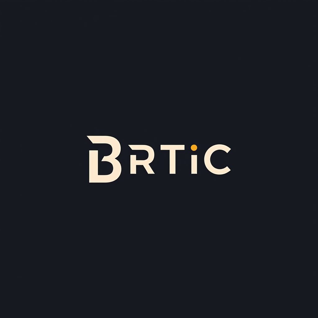 用BRTiC几个字母和斌瑞检测四个字，设计一个LOGO,简洁，色彩简单，工业，扁平化,,冷色调。-豆友gcPs的文本出图作品-豆绘AI ...