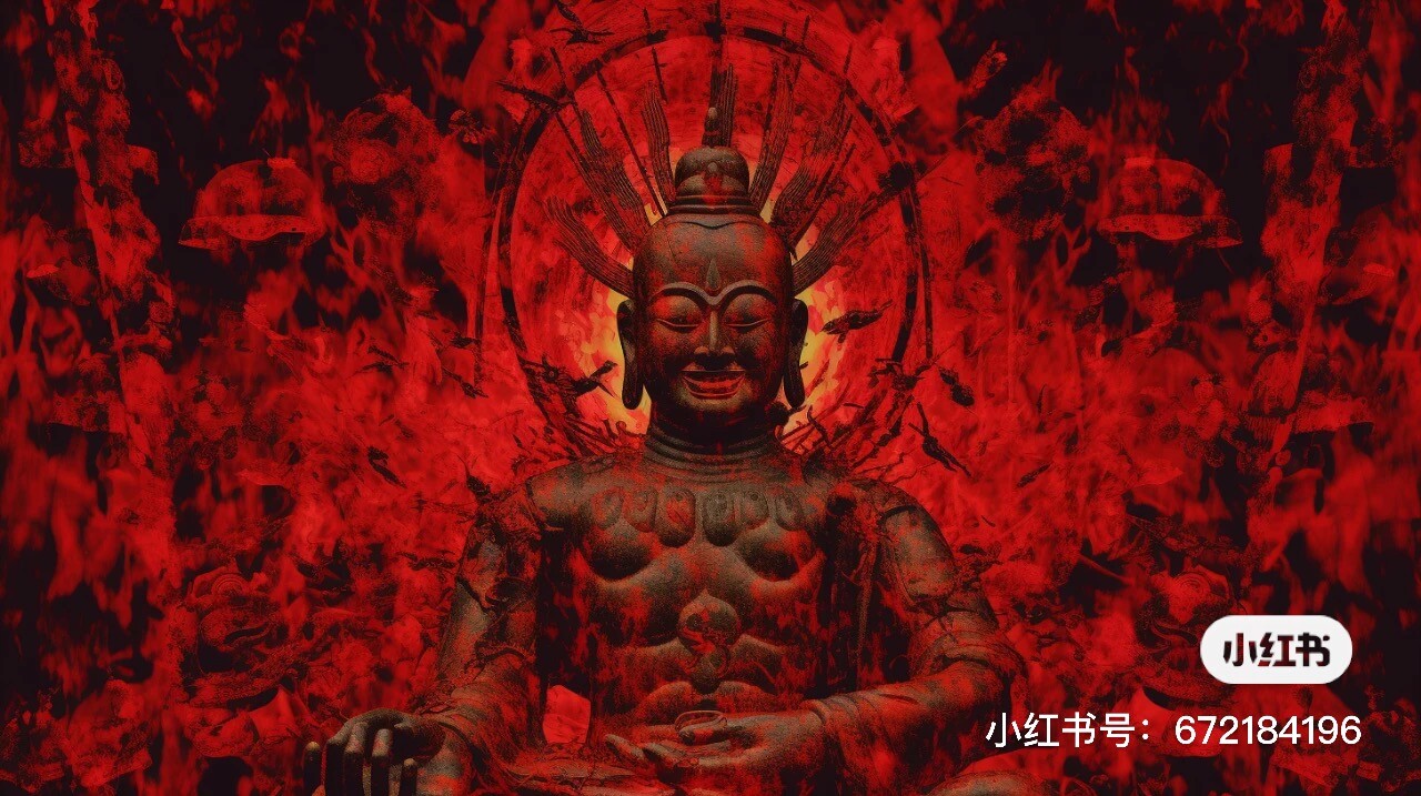 血肉邪佛，中式克苏鲁，大师作品，最好画质，大师作品，最好画质，sketchup 渲染，-豆友NtD0的Midjourney作品-豆绘AI ...