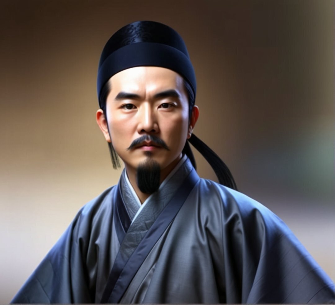 1,中国古代男性角色,飘柔的山羊胡子,黑色绒布质感的帽子,超写实的,半身像,胡须蓬松细腻,唐代官员紫-豆友VAik的以图出图作品-豆绘AI ...